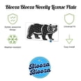 thumbnail image 2 of Brown Bear Black White Metal Novelty License Plate, 2 of 7