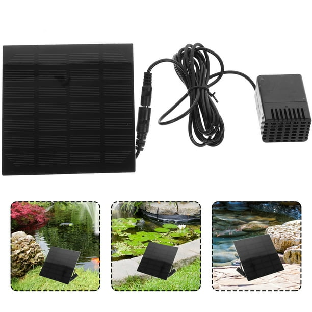 Solar Water Pump Kit, Solar Powered Water Fountain Pump with 4 Nozzles
