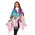 thumbnail image 6 of Cartoon Rainbow and Color Unicorn Winter Scarf for Women Fashion Warm Long Soft Blanket Scarves Gifts, 6 of 10