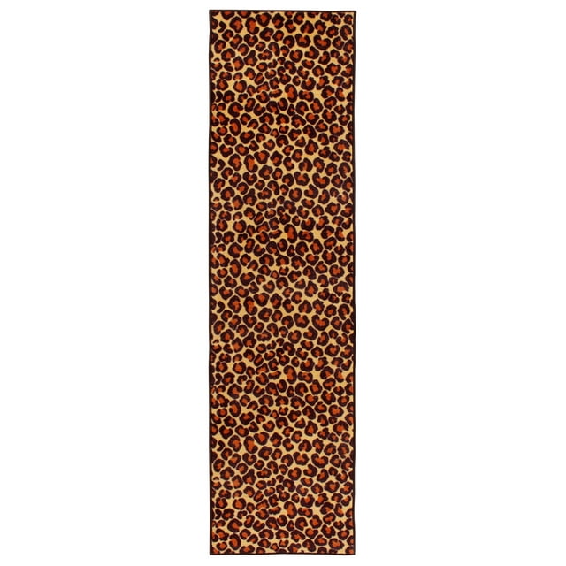 Furnish My Place Cheetah Real Area Rug for Living Room, Dining Room, Kitchen, Bedroom, Made in India - 5' x 11'