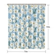 thumbnail image 5 of Lightblue Daisy Flower Green Stems Pattern Shower Curtain 72"x84" ,Bathroom Decorative Shower Curtains Set with 12 Hooks,Modern Waterproof Washable Shower Curtain, 5 of 6
