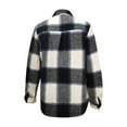 thumbnail image 6 of Frostluinai Women's Shacket Button Down Shirts Flannel Long Sleeve Collar Fall Cardigan Plaid Pritn Color Block Jacket Loose Fit Coats, 6 of 6