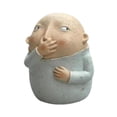 thumbnail image 3 of Estatua de baño que sujeta la nariz, escultura de resina, divertido, Kitschy, arte decorativo, adorno extraño, figura Vulgar para inodoro, 3 of 9