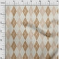thumbnail image 2 of oneOone Cotton Cambric Off White Fabric Argyle Check Sewing Material Print Fabric By The Yard 56 Inches Wide, 2 of 4