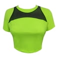 thumbnail image 1 of Playera para Mujer Umbro para Mujer,  Crop Deportiva Verde Neon Talla M, 1 of 4