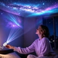 thumbnail image 3 of 2026 New Hd Smart Dynamic 5d Holographic Night Light Projector, Plug and Play 2-in-1 Galaxy Star and Ocean Projector,360 Rotating, USB Powered Ceiling Light for Bedroom (with 6 Films), 3 of 7