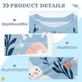 thumbnail image 2 of FORMRS Boys Rash Guard Short Sleeves Swim Shirt Quick Dry UPF 50+ Sun Protection, Sizes 3-12T, Floral Easter Rabbits, 2 of 6
