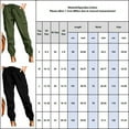 thumbnail image 6 of SpringTTC Women Elastic Waist Cargo Drawstring Pants Jogger Cropped Trousers, 6 of 7