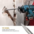 thumbnail image 4 of SDS Chisels, Set 3 (22-25CM Chisel, Narrow Chisel, Pointer) for Light Drills and Impact Hammers Standard Work in Concrete/Building Block, 4 of 5
