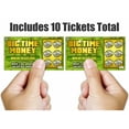 thumbnail image 3 of Prank Gag Fake Lottery Tickets - Big Time Money 10 total tickets, all same design, These Lottery Ticket Scratch Off Cards look Super Real Like A Real Scratcher Joke Lotto Ticket, Win $25,000, 3 of 7