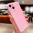 thumbnail image 3 of Luxury Glitter for iPhone 14 Plus Case 6.7 inch, Cute Sparkly Bling Slim Shockproof Bumper Camera Protection Phone Case for Women Girls (Pink), 3 of 7