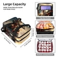 thumbnail image 3 of Santa Claus Double Layered Insulated Refrigerated Lunch Bag with Two Compartments, Large Capacity, and Hand Carry - 7.1x11.4x16.1 Inches, 3 of 6