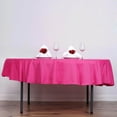 thumbnail image 2 of Efavormart Round Tablecloth, 90 Inch Stain & Wrinkle Resistant Washable Table Cloth, Decorative Polyester Fabric Table Cover for Banquet, Wedding, Dining- Fushia, 2 of 10