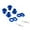 Blue, variant on Upgrades Wheels Hubs Adapter Wheel Hex & Wheel Nut 17mm for ARRMA 1/8 4s KRATON RC Car