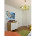 thumbnail image 4 of Flowery Whale Painting Print on Wrapped Canvas, 4 of 7