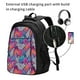 thumbnail image 2 of Balery Tropical Leaves Mochila con carga USB para hombre y mujer - Mochila impermeable y antirrobo para portátil con puerto USB para viajes, trabajo, estudios y universidad, 2 of 7