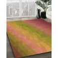 thumbnail image 3 of Ahgly Company Tapis d'Intérieur Lavables en Machine Rectangle Rouge Pamplemousse Transitionnel, 2' x 3', 3 of 7