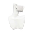 thumbnail image 2 of Silvertone Little Bird Initial - R - Crystal Madison Leverback Earrings, 2 of 2