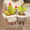 thumbnail image 5 of Cactus Succulent Plush Toy Potted Plants, Soft Plush Cactus Succulents Plushies, Creative Stuffed Plush Doll, Lovely Room Decoration for Your Family, Ideal Birthday Gifts for Boys, 5 of 6