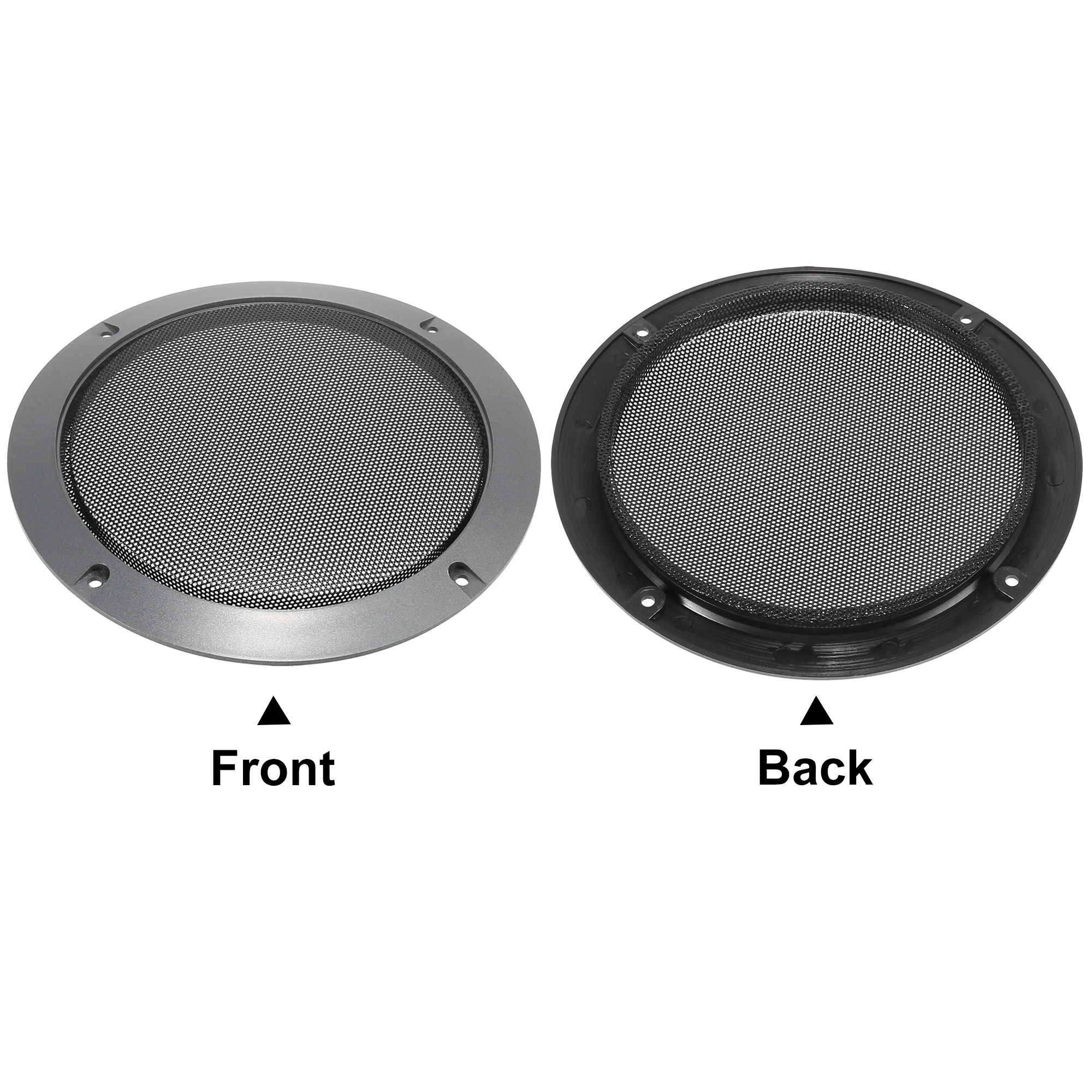 Unique Bargains 6.5 Inch Universal Speaker Grills Cover with Screws - Pack of 2