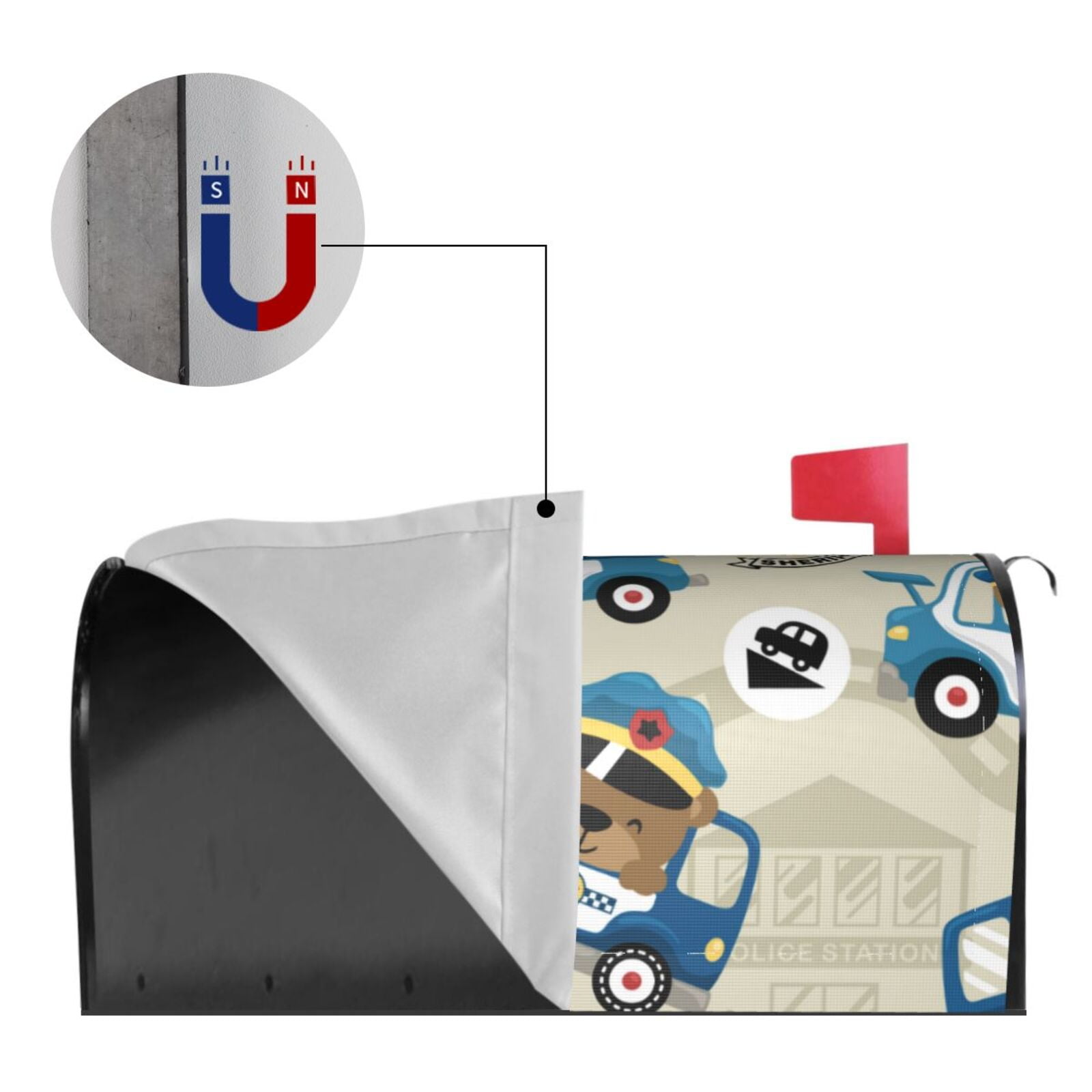 Kdxio Magnetic Mailbox Cover 21x18 in Mailbox Cover Outdoor Decoration Holiday Mailbox Covers for Home Garden Yard-21x18 in
