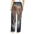 thumbnail image 3 of Picia Elephant in Smoke Womens Soft Woven Cotton Elastic Waistband Sleep Pajama Pant Lounge Sleep Pant With Pockets And Drawstring-Small, 3 of 9