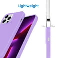 thumbnail image 5 of JETech Silicone Case Compatible with iPhone 13 Pro Max 6.7-Inch, Silky-Soft Touch Full-Body Protective Phone Case, Shockproof Cover with Microfiber Lining (Light Purple), 5 of 7