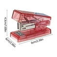 thumbnail image 3 of SLYNSHome Staplers for Desk Heavy Duty Office Use Handheld Stapler Portable Non-Slip Stapler with 1 Box of No.12 Staples Office Supplies (Pink), 3 of 7