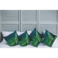 thumbnail image 6 of Ambesonne Nature Throw Pillow Cover 4 Pack, Wooden House Winter, 18", Dark Blue Jade Green, 6 of 6