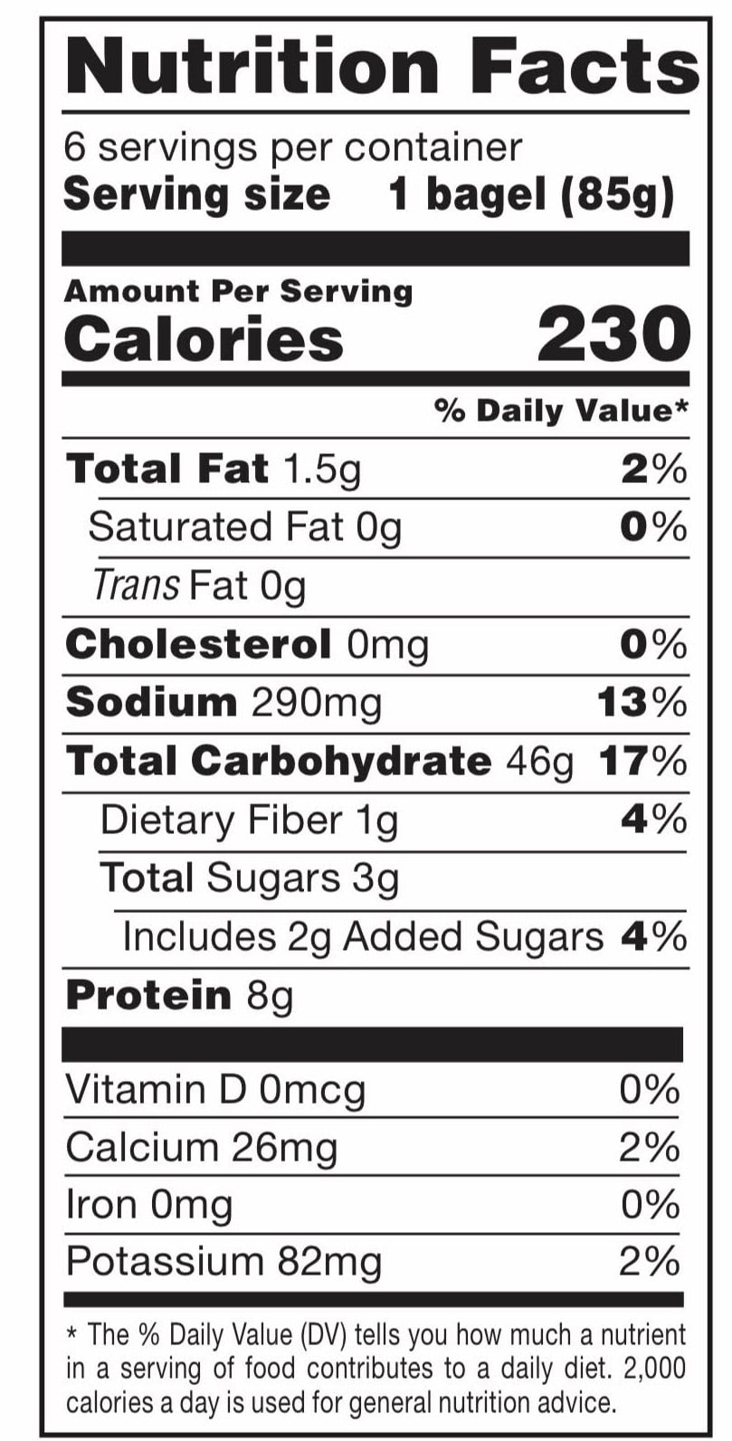 Zeppy's NON-GMO Plain Bagels, 6 count, Pre-sliced Bagels, 18 oz Bag
