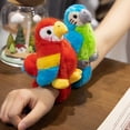 thumbnail image 3 of Pulsera de peluche con forma de loro de Chicmine, muñeco de cisne, parche de etiqueta, accesorio de juguete, divertidos juguetes de peluche para decoraciones de fiesta, 3 of 8