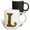 Multicolor, variant on 3drose, Elegant Image of Gold Victorian Ornate Monogram Initial L, 15oz Mug