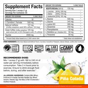 AllMax Amino Cuts Amino Acids Powder, Pina Colada, 30 Servings