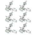 thumbnail image 2 of Guitar Machine Head, 0.7in Handle Width Guitar Tuning Keys 6 String Tuner Head Durable Silver With Screws For Replacing Old And Damaged Parst For Most Guitars 6 Right Peg Set,6, 2 of 8
