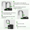 CombinationPadlock 4DigitGymLockerLock 4 PCS Resettable Combo