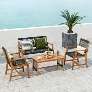 Wood And Rope Outdoor Furniture