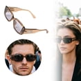 thumbnail image 2 of AJGRHE Rectangle Sunglasses for Women Men Trendy Retro Trendy Sun Glasses 90’s Vintage Square Frame Bronze, 2 of 5