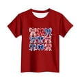 thumbnail image 4 of FAVIPT Teen Girl 4th of July Shirt 250 Years Boys Girls American Flag Shirts Red White Blue Tshirt Independence Day Tee Red,3-4Years, 4 of 6