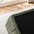 thumbnail image 5 of Leumius Futon Sofa Bed,Convertible Corduroy Boneless Couch with Cup Holders & Pocket,2-in-1 Foldable Sleeper Sofa for Living Room, Small Spaces, Bedroom, No Assembly,Green, 5 of 10