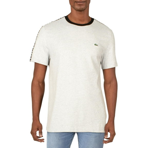 Lacoste Mens Cotton Crewneck T-Shirt Gray L