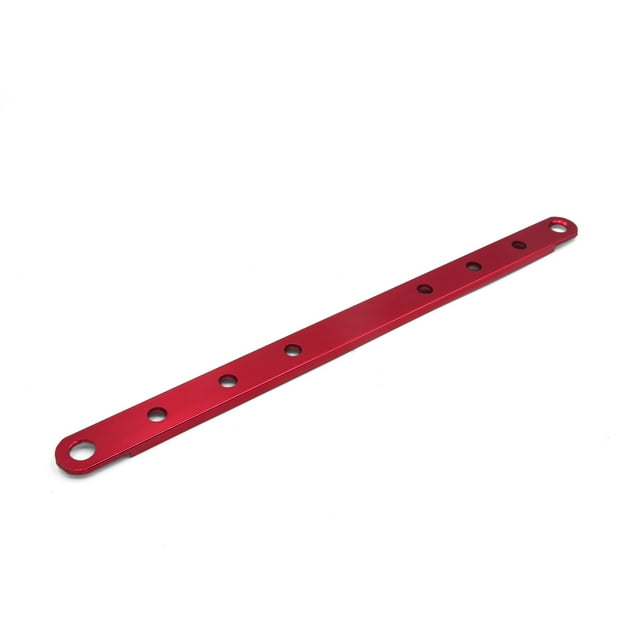 Unique Bargains Adjustable Aluminum Alloy Red Motorcycle Hanger Exhaust Muffler Mounting Bracket