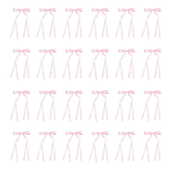 24-Piece Holiday Bow Large 6 Inch Decorative Ribbon for Festive Wreaths Garlands and Presentations