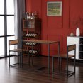 thumbnail image 6 of Elm Wood Simple Breakfast Table And Chair Three-Piece [90X47X75.5Cm], 6 of 10