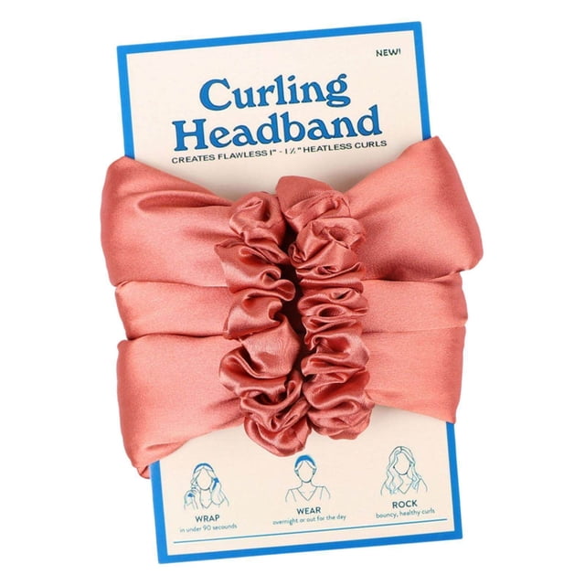 tredstone Rouleau à Cheveux Sans Chaleur pour Tige de Bouclage, Cheveux Longs, Bricolage Femmes Filles, Rouge