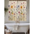 thumbnail image 6 of Spring Floral Bedroom Curtains 63 Inches length, Vintage Pastoral Rustic Botanical Flowers Window Treatment Curtain Drapes, Rod Pocket Curtain Panels for Living Room Kitchen, 42"x63", 2 Panels, 6 of 7
