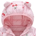 thumbnail image 6 of Gubotare Girl Winter Coat Waterproof Winter Coats for Kids Baby Boys Girls Light Puffer Jacket with Hoods Infant Toddlers Outerwear Size 18 24 Months (Pink,18-24 Months), 6 of 7