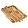 thumbnail image 1 of Better Homes & Gardens- Acacia Wood Large Angled Serving Bowl, Natural Finish, 1 of 7