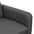 thumbnail image 5 of Pemberly Row Contemporary 3 Piece Sofa Set in Charcoal Finish, 5 of 19