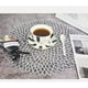 thumbnail image 2 of Mantel individual de PVC - Mantel individual redondo para mesas de comedor Manteles individuales Plata, 2 of 9