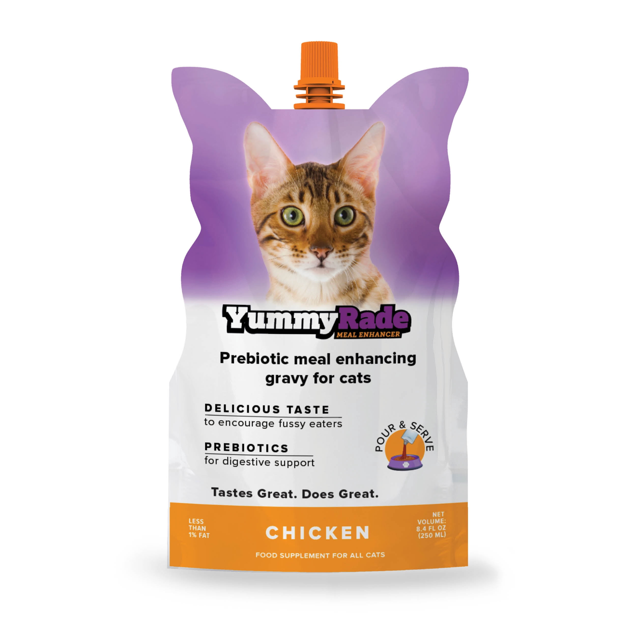 YummyRade Prebiotic Gravy Topper for Cats/Gut & Immune Support/ 3 pack